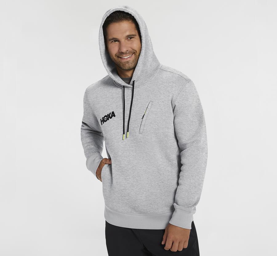 Hoka One One Hoodie Heren - Performance - Grijs - SE1407296